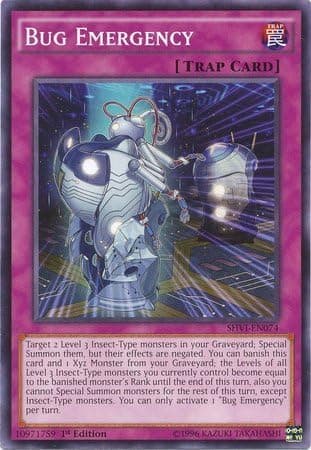 Yu-Gi-Oh! - Bug Emergency (SHVI-EN074) - Shining Victories - 1st Edition - Common