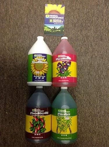 General Hydroponics 4 Part Gallons Grow, Bloom, Micro, Koolbloom