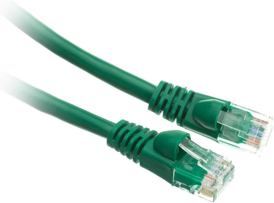 Cat6a 100-Foot Green Ethernet Patch Cable, Snagless/Molded Boot, 500 MHz (CNE43002)