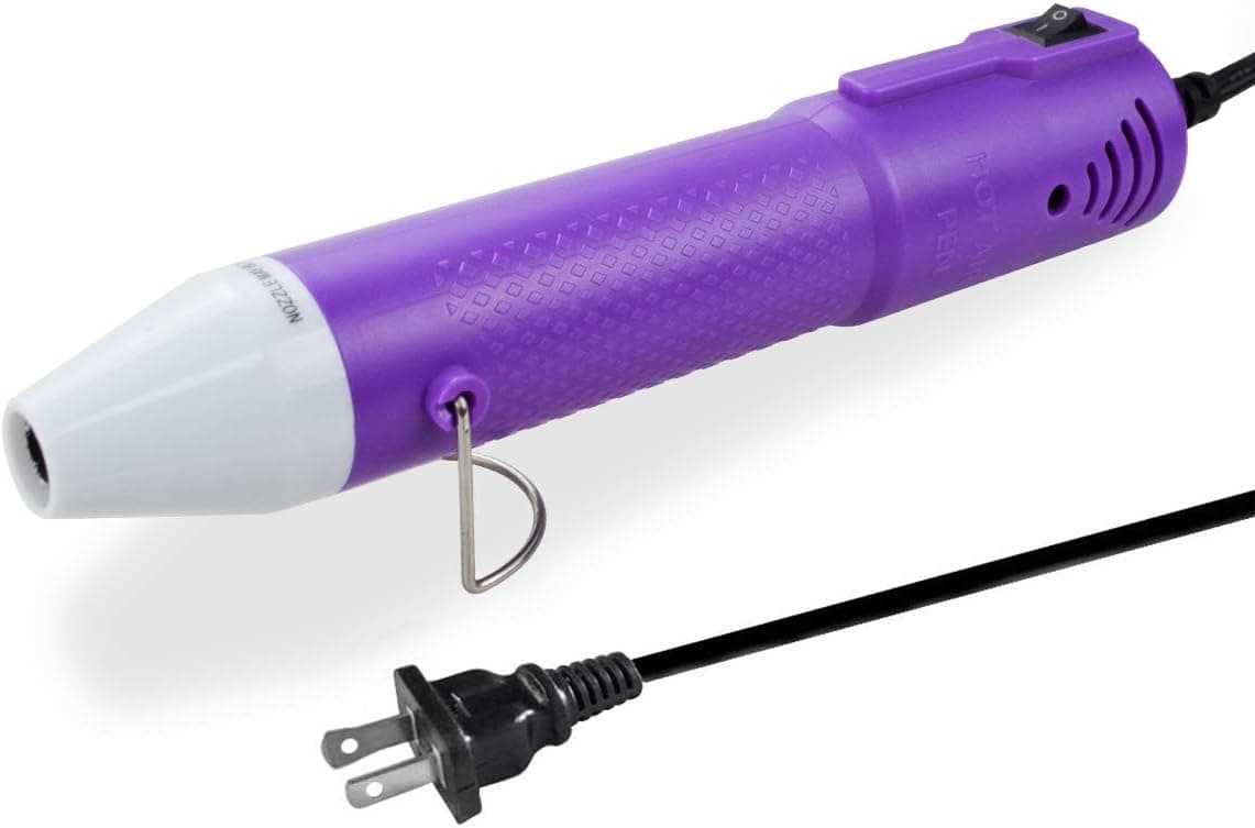 Mlife DIY Mini Heat Gun, Portable Hot Air Gun for Shrinking Wrapping PVC, Drying Paint Embossing, Clay, Rubber Stamp, Multifunctional Hand-Hold Heat Tools with 78.7”(2 m) Cable, 120V 130W Purple