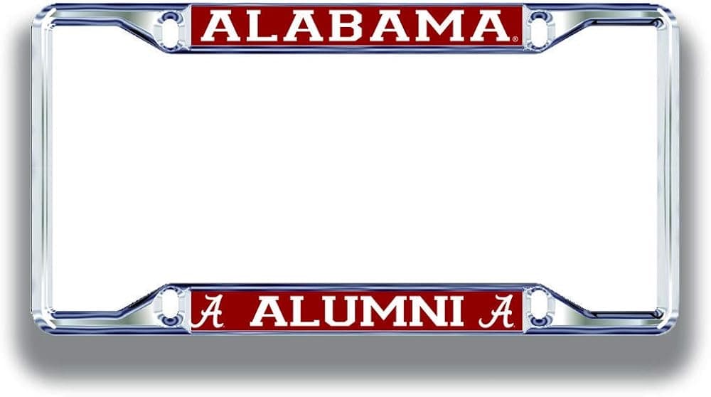 Elite Fan Shop NCAA License Plate Frame Alumni