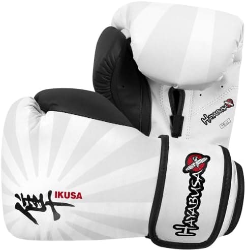 Hayabusa Ikusa Boxing Training Gloves - 16oz White/Black