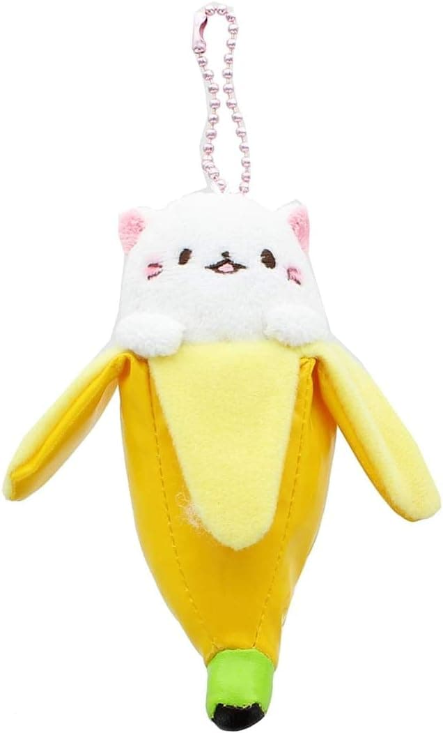 Little Buddy LLC Bananya 4" Plush Keychain: Bananya