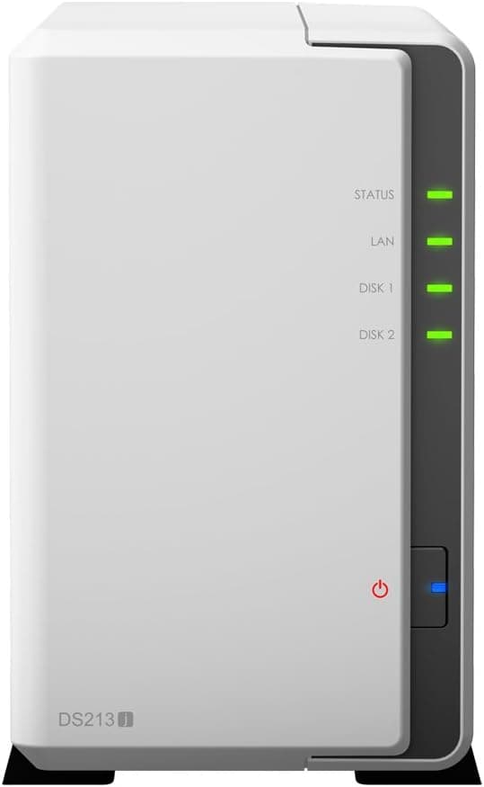 Synology DiskStation 2-Bay (Diskless) Network Attached Storage (DS213j)