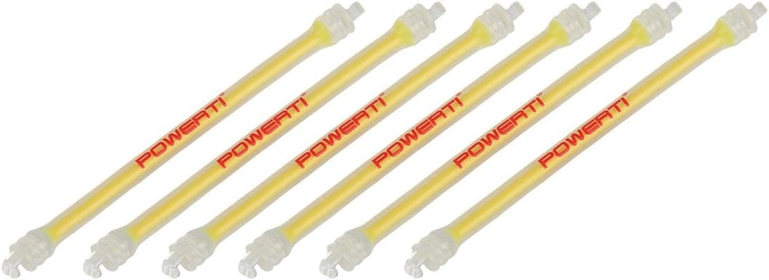 Andux 6pcs/Set Long Tennis Racquet Vibration Dampener Double Hook Pack of 6 JZTT-01 (Yellow)