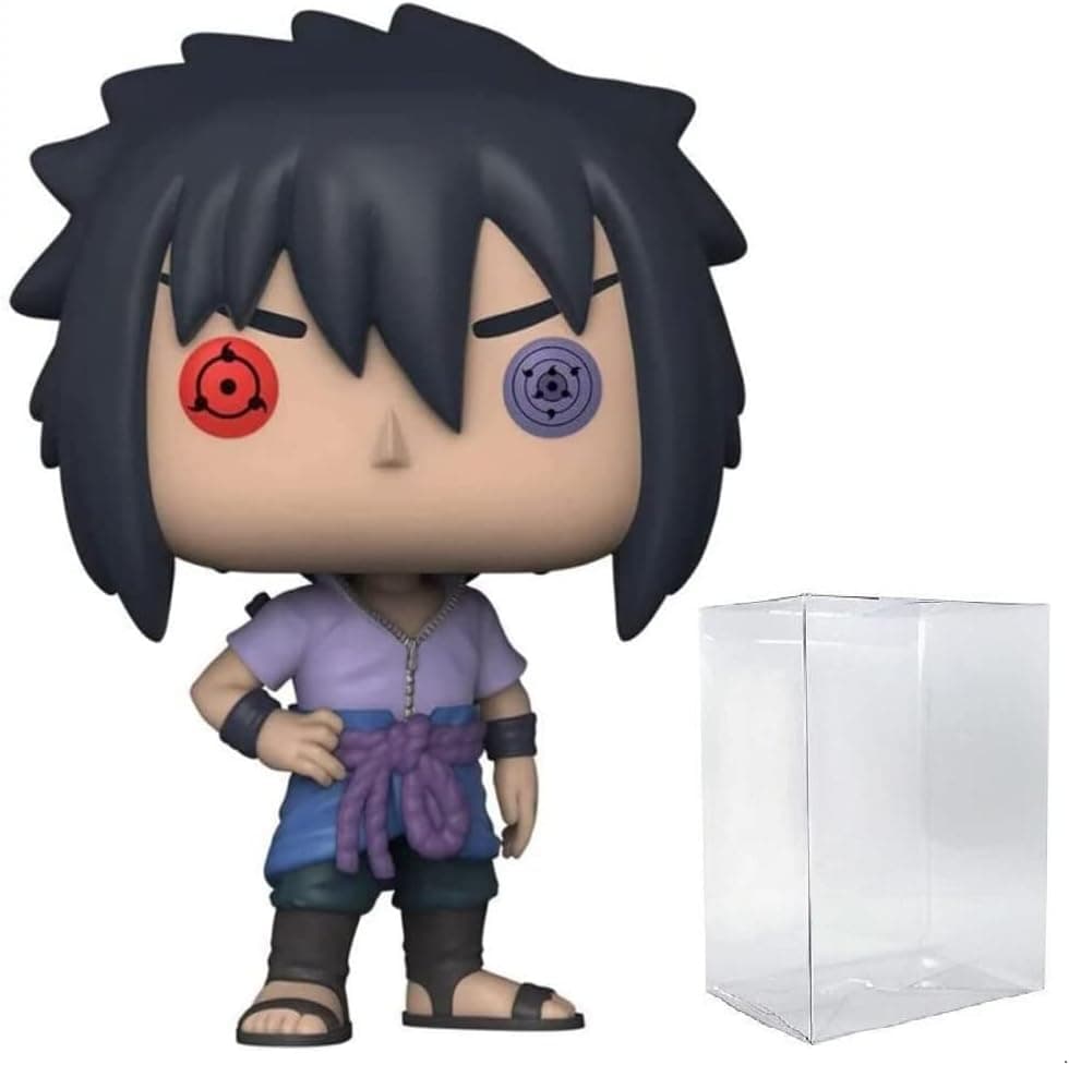 POP Naruto Shippuden - Sasuke Uchiha Rinnegan (AAA Anime Exclusive) Funko Vinyl Figure (Bundled with Compatible Box Protector Case) Multicolor 3.75 inches