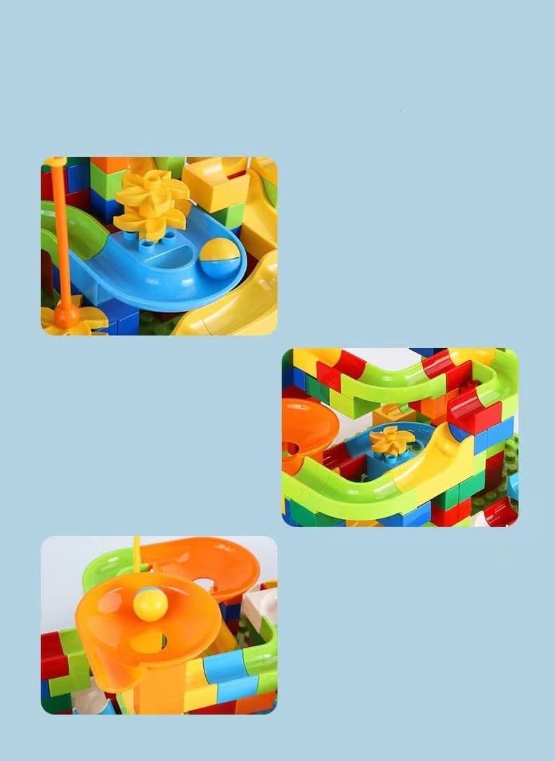 DEJUN Interlocking Building Blocks Children's Toys-Toddler Building Blocks Building Blocks Educational Toy Set(56PCS)-20