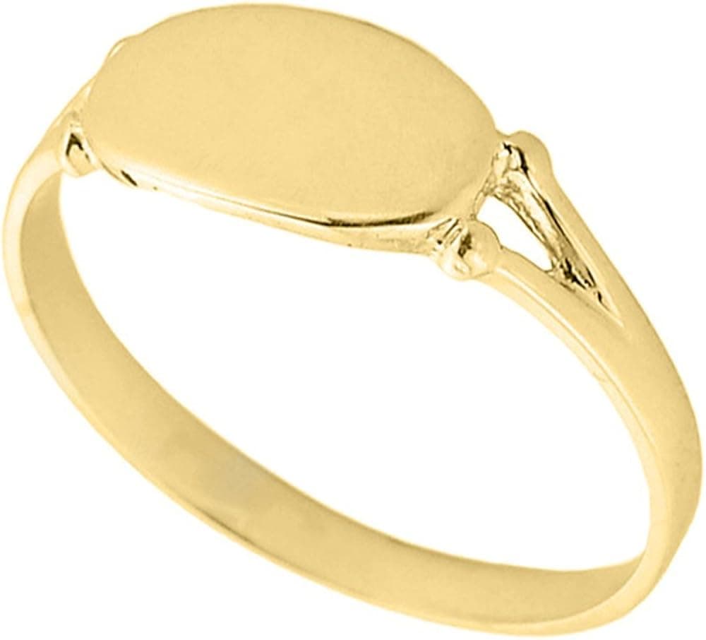 Women's 14k Yellow Gold Signet Ring