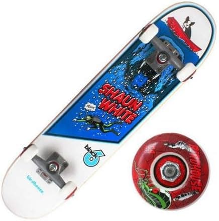 Birdhouse (CPX1066 Shaun White Jaws Dog Complete Skateboard (7.5in Wide by 31.5in Long)