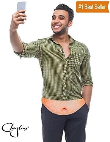 The Original Beer Belly Fanny Pack: Dad Bag 3D Print Realistic Gut, Hilarious Pouch For Running, Camping, And Festivals, Waterproof PU Leather, Quick Release Buckle And Secure Zipping
