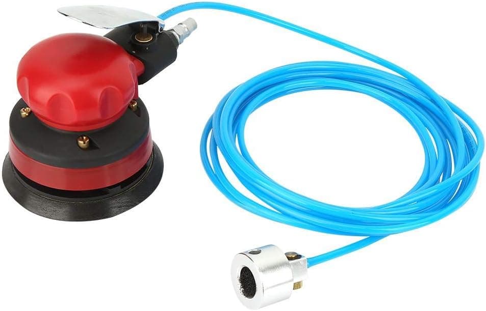 SY-8127 Pneumatic Water Sander 5" Disc Practical Air Polisher Grinding Machine Kit with Inlet Joint and Water Pipe