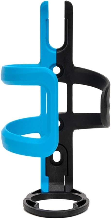 BESPORTBLE Bike Water Bottle Holder with 2PCS Screws Bicycle Cup Cage Plastic MTB Holder Bracket for Motorcycle Road Mountain Bikes (Black Blue)