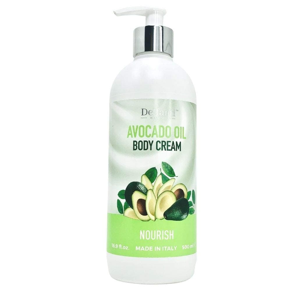 Delfanti Milano • AVOCADO OIL Nourishing Body Cream • Made in Italy • Supersize Value 16.9 OZ