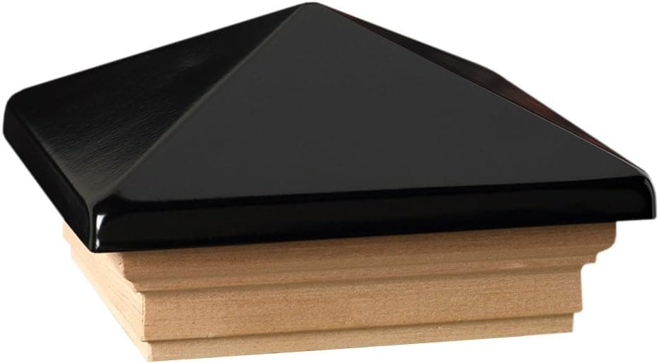 Deckorators 72396 Victoria High Point Black Post Cap with Treated Base