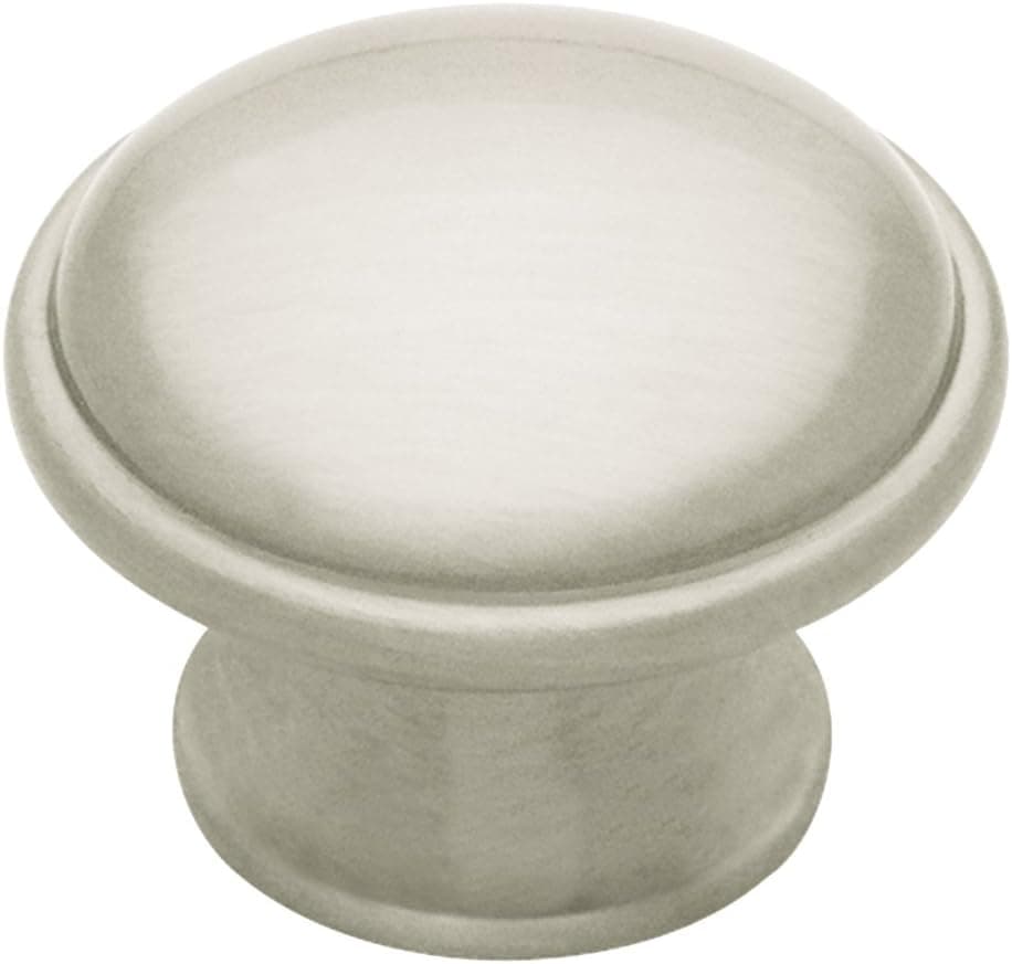 Liberty PN0836-BSN-C 36mm Wide Base Round Cabinet Hardware Knob Classic Traditionals