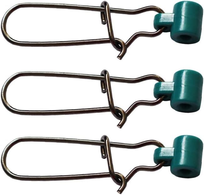 Laxygo Sinker Slide with Hooked Snap Fishing Line Connector 30-60pcs Fishing Accessories