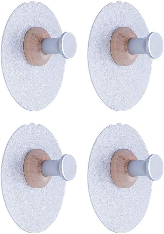 Heasa 4 Pack Hooks,No Drills Key Hooks, Hat Hooks, Storage Wall Mounted Coat Hanging Hook for Coat, Wardrobe Closet Towel Key Robe Hook (Aluminium Alloy)