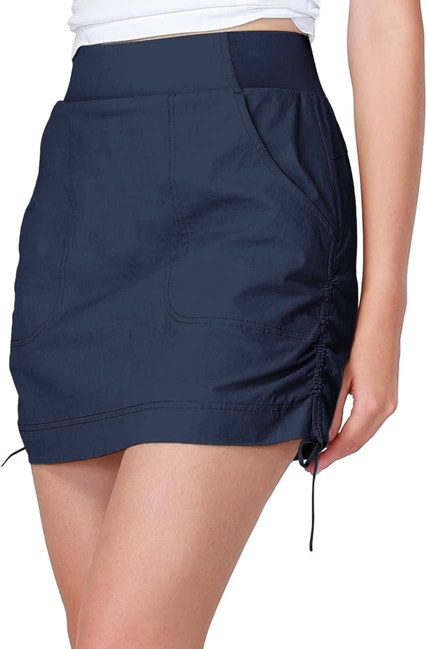 CAMEL CROWN Women's Casual Skorts Tennis Skirts Tummy Control UV Protection Quick Dry Golf Skirt with Pockets Active