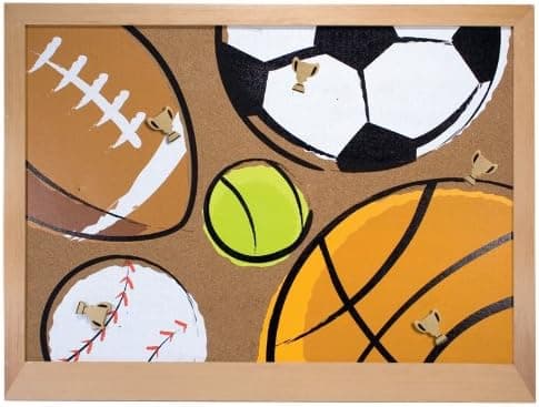 Melissa & Doug Deluxe All-Star Sports Cork Board