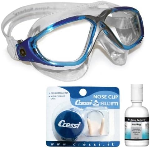 Aqua Sphere Vista Swim Mask Goggles, Aqua Clear Lens