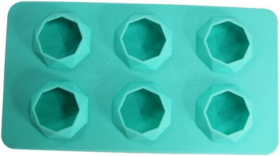 WOOTOP-Green Frozen Diamonds Silicone Ice Tray Mold 100% Food Grade Silicone DiamMold-G