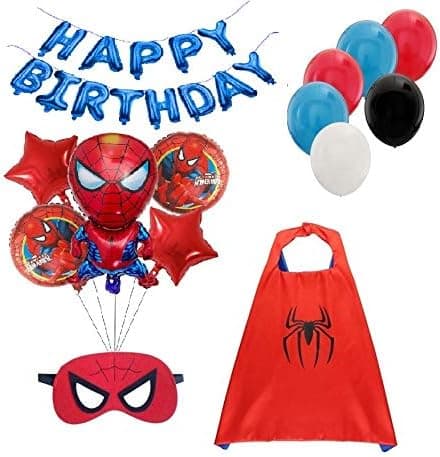BCD-PRO Superhero Spiderman Birthday for Kids Party Supplies Decoration
