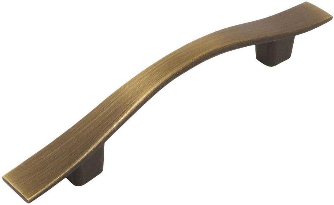 Cosmas 50 Pack 8902BAB Brushed Antique Brass Cabinet Hardware Handle Pull - 3" Inch (76mm) Hole Centers