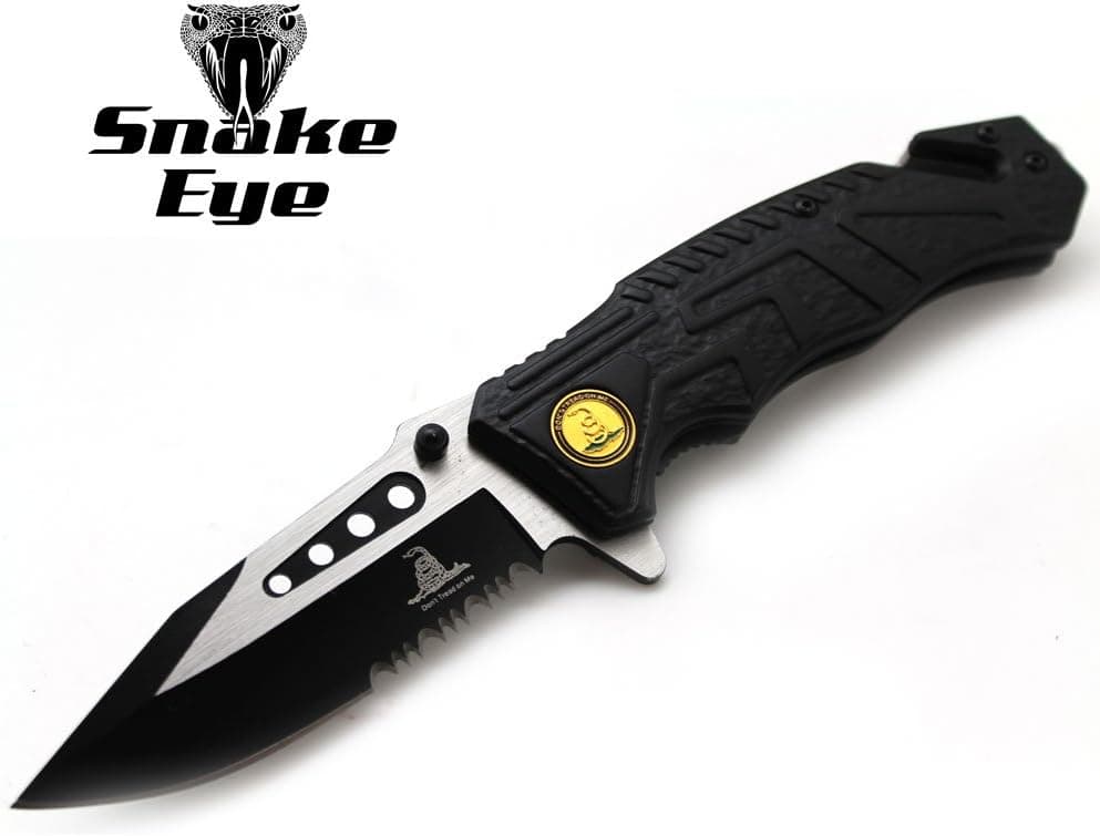 Snake Eye Tactical Assisted Fantasy Handle Design Knife Rescue Outdoors Tactical (DTOM)