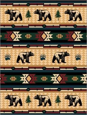 Ramatex International Cabin Fever Bear Fever Blanket