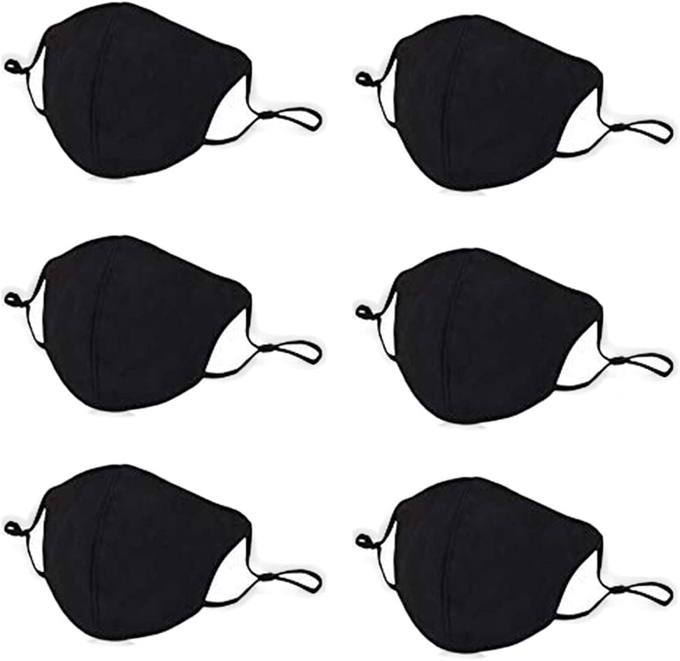 RURING 6PCS Reusable Cotton 4 Layer Protective Face Protector