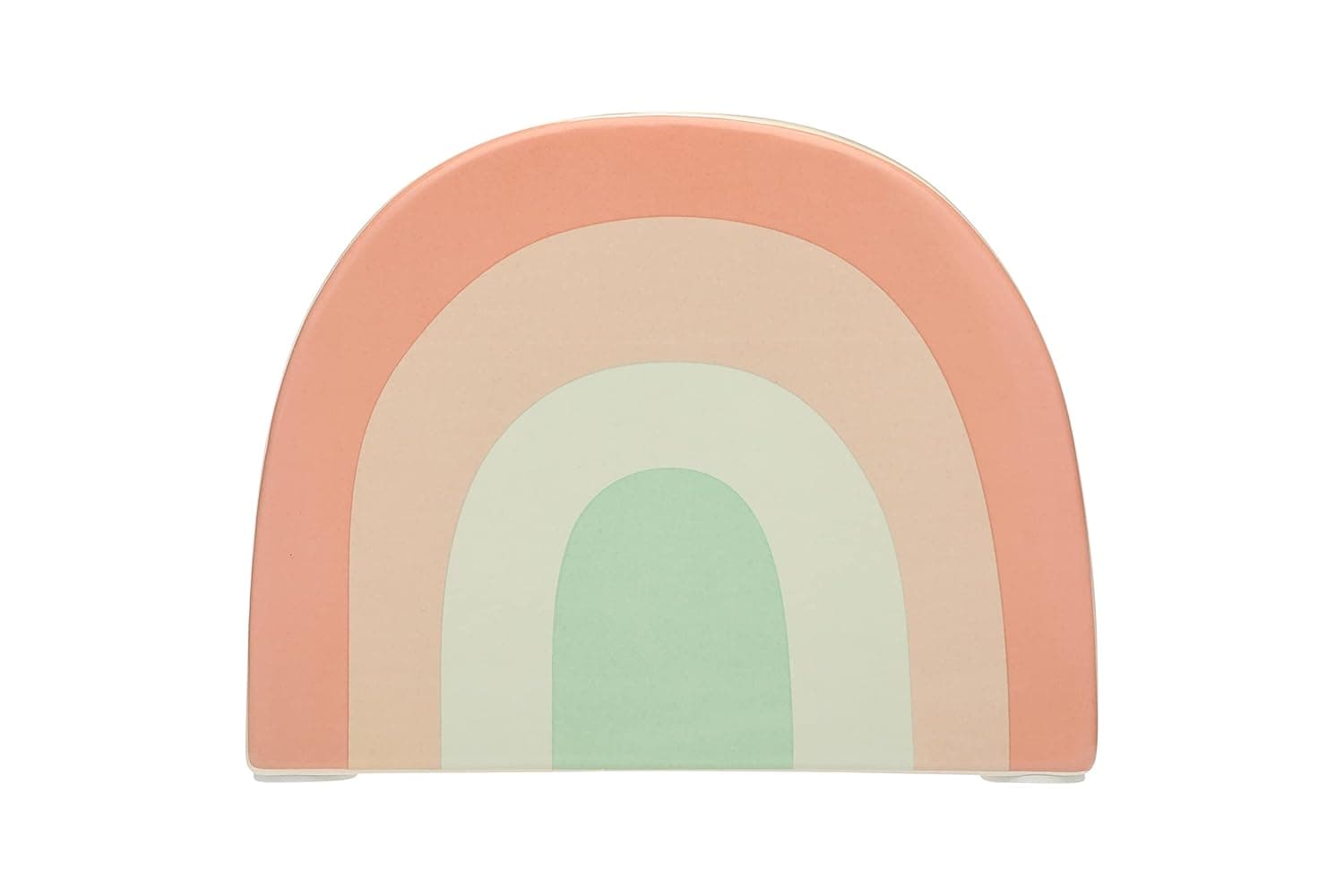 Pearhead Ceramic Rainbow Bank, Rainbow Gender-Neutral Nursery Décor Money Bank, Alternative Piggy Bank