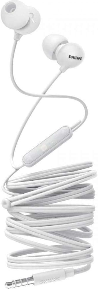 PHILIPS UpBeat SHE2405 in-Ear Headphones, in-line Mic - White, One Size (SHE2405WT/00)