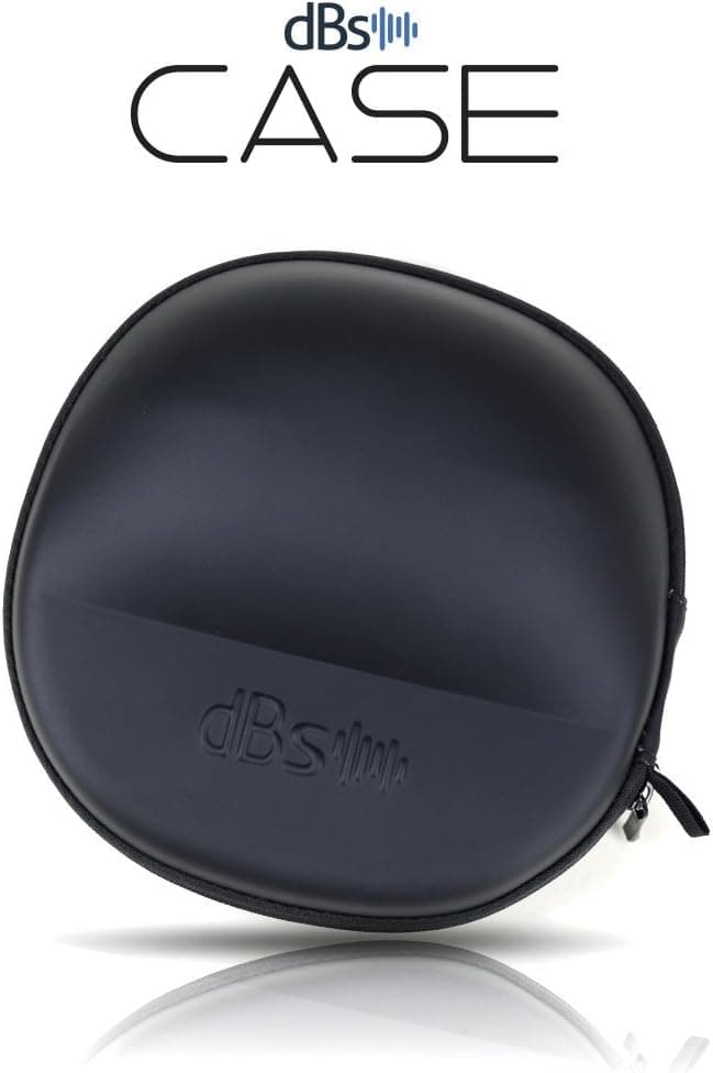 Extra Large Headphone Case by dBs. Protective Hard Carry case for Travelling. Universal Headset case, Water Resistant and Suitable for Most Headphones and headsets (Black)