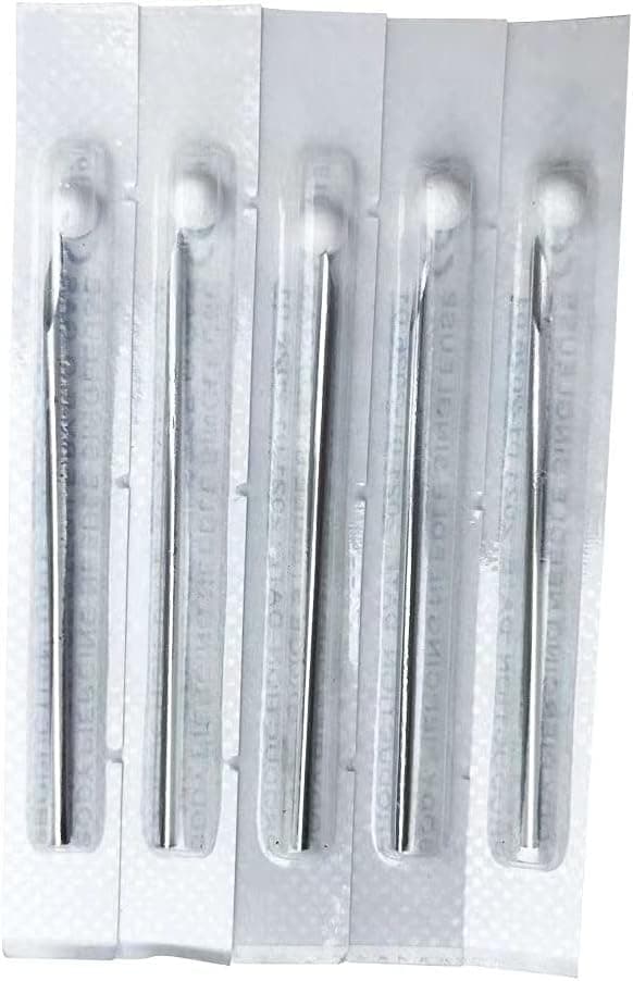 Shuiniba 18G 10 Pieces Body Ear Navel Nose Lip Nipple Piercing Needles