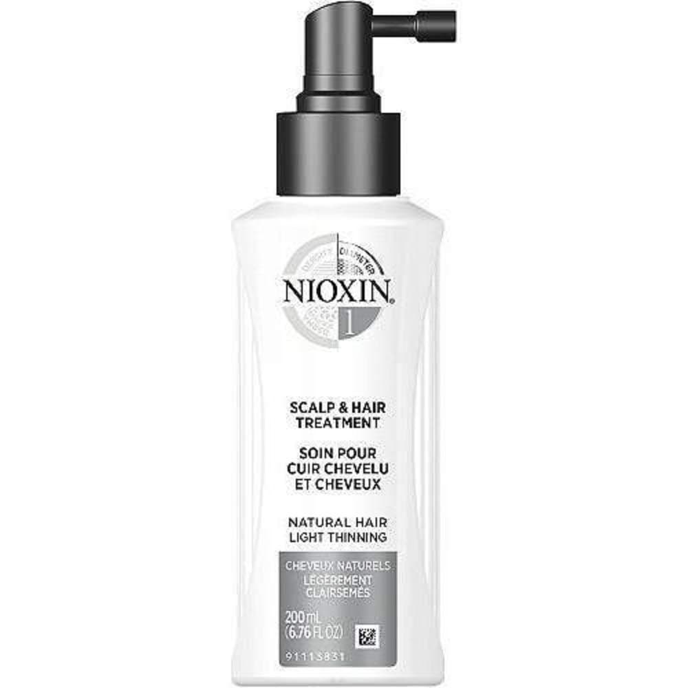 Nioxin System 1 Scalp & Hair Leave-In Treatment, Restore Hair Fullness, Prevent & Relieve Dry Scalp Symptoms, For Natural Hair with Light Thinning, 6.8 oz