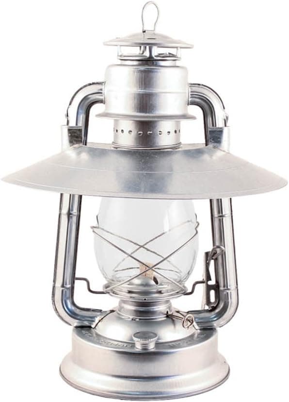 Hurricane Lantern - Galvanized w/Hooded Reflector 15" Hurricane Lamp