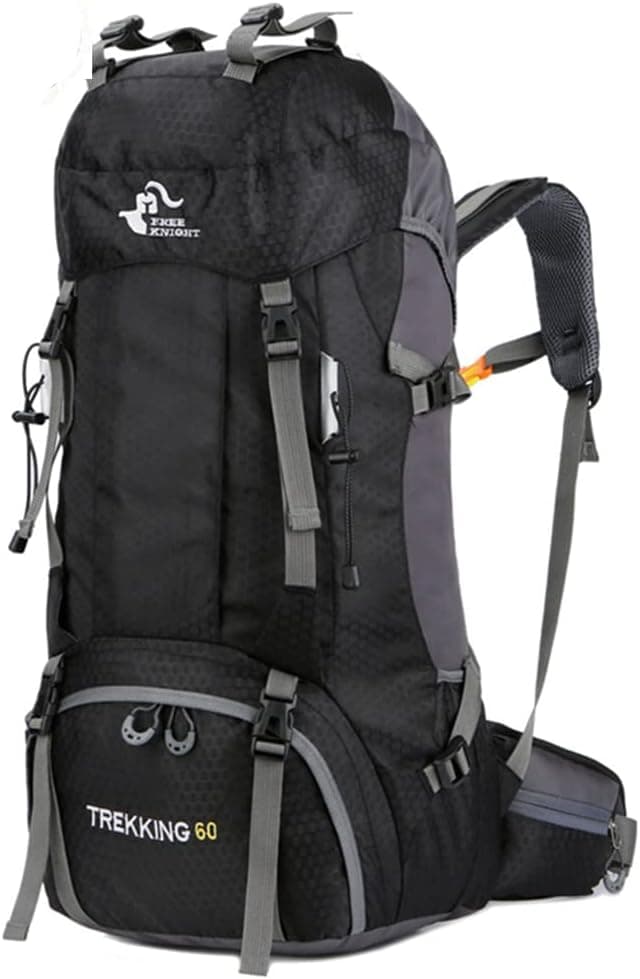 Bseash 60L Waterproof Lightweight Hiking Backpack with Rain Cover,Outdoor Sport Travel Daypack for Climbing Camping Touring