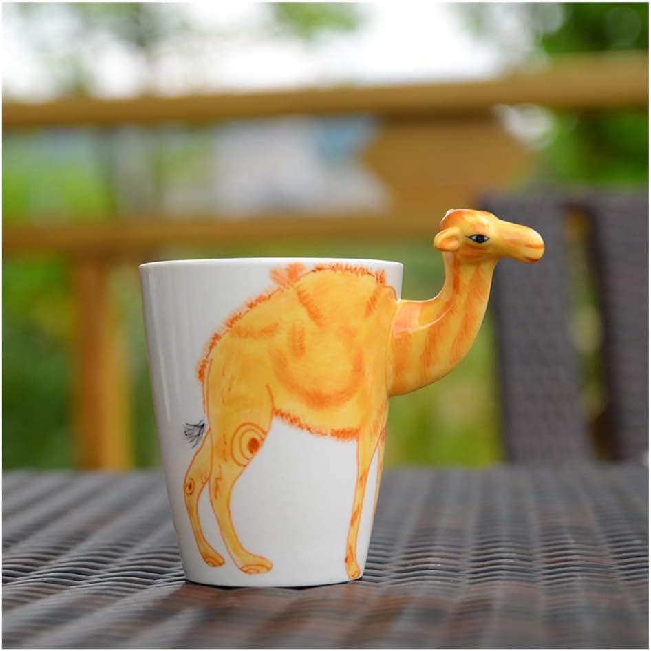Ecentaur 3D Camel Coffee Mug Ceramic Tea Milk Cup Funny Animal Mugs Novelty Birthday Gift