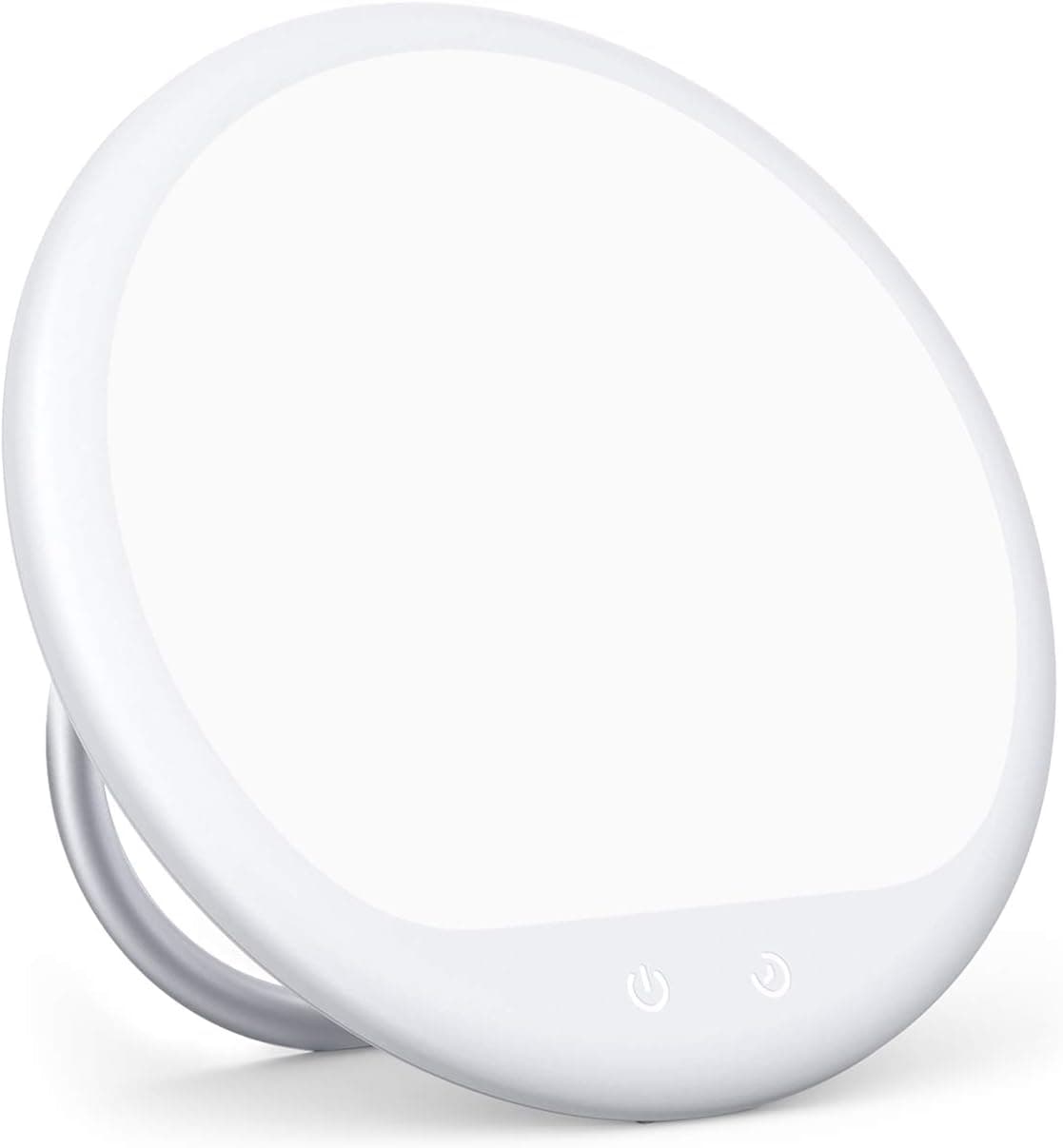 LED Light Therapy Lamp, Happy Light with 10000 Lux UV Free & Support USB Connect, 3 Adjustable Brightness Levels & 30 Mins Timing-Off, Large Light Surface & 90° Stand, Easy Portable for Home Use