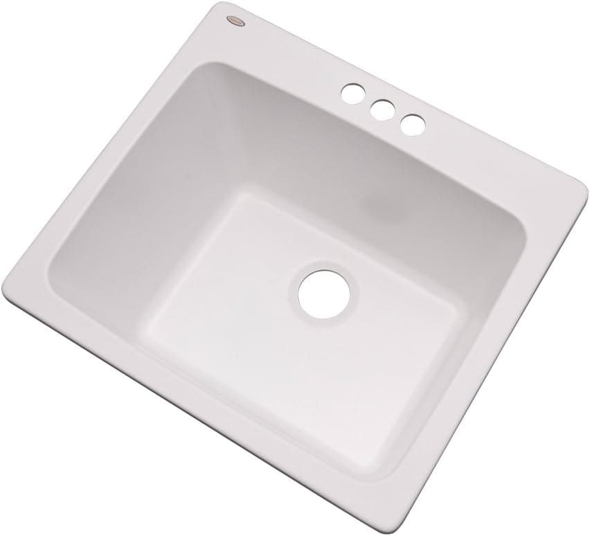Dekor Sinks 42300NSC Westworth Laundry Tub, 25-Inch, White