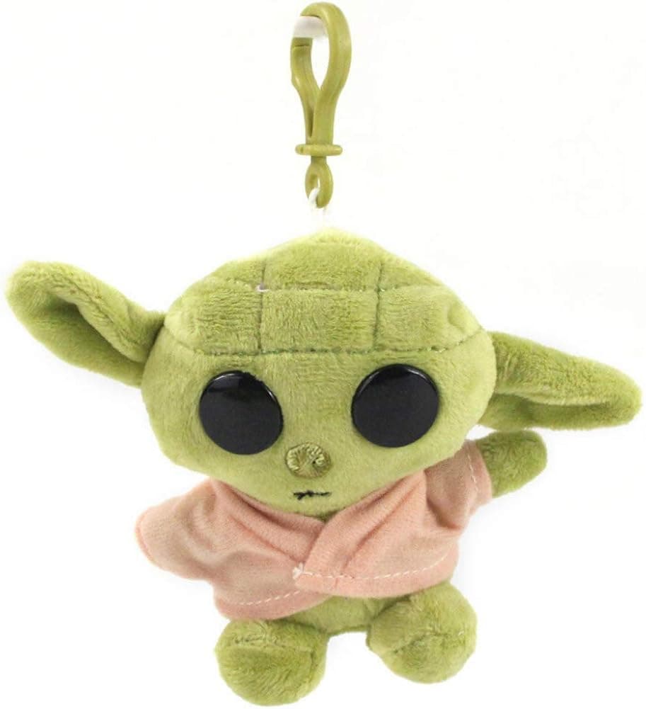 Yeeter Cute Green Baby Alien Plush Keychain, 4.3 Inches, Cute Pendant, Backpack Pendant, Car Keyring, Decoration for Baby Yo_da Fans
