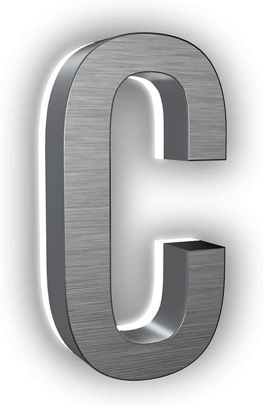 LN LUMANUMBERS Low-Voltage Backlit LED Address, Floating Letters | 7-inch | Weather-Proof | 3 Years Warranty | 63 Years in The Lighting Industry