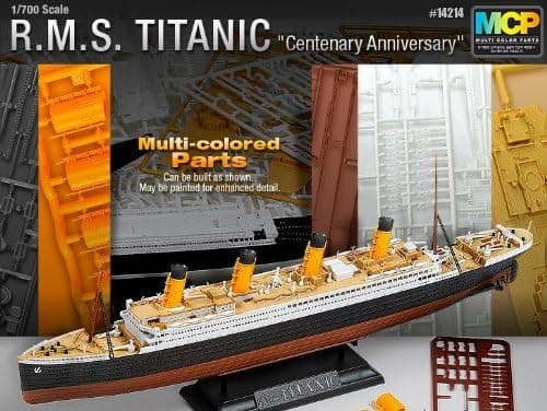 1/700 Multi-Colored Parts R.M.S TITANIC / ACADEMY MODEL KIT #14214