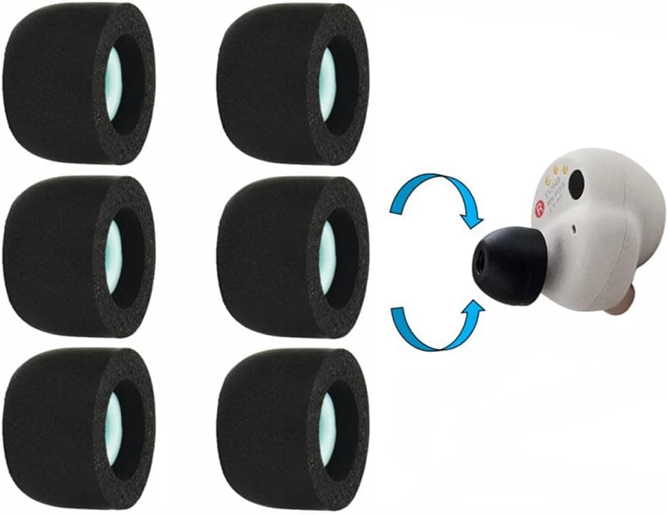 3X Pair Memory Foam Eartip Ear Bud Replacement for Sony True WF-1000XM4, WF-1000XM3 WF-XB700 Headset Headphone Earpad Cushion, No Silicone Ear Tip Pain, Anti-Slip, Fit in Charge Case (Size: Large L)
