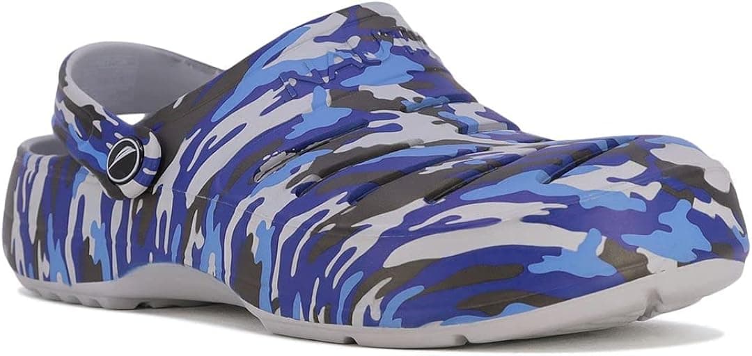 Nautica Men's Clogs - Athletic Sports Sandal - Slip-On with Adjustable Back Strap - (Water Shoes/Fuzzy Slippers) River Edge