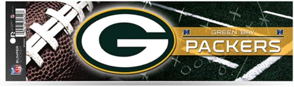 Rico NFL Packers Bumper Sticker, 9 x 4, Logo Color