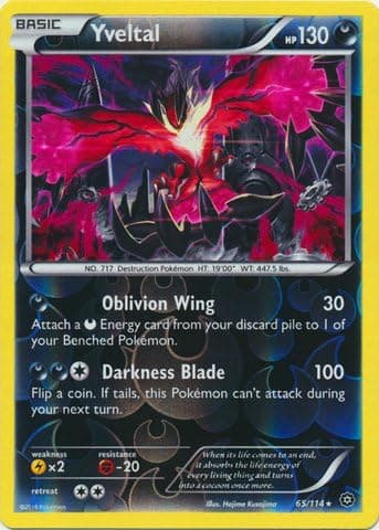 Pokemon - Yveltal (65/114) - XY Steam Siege - Reverse Holo