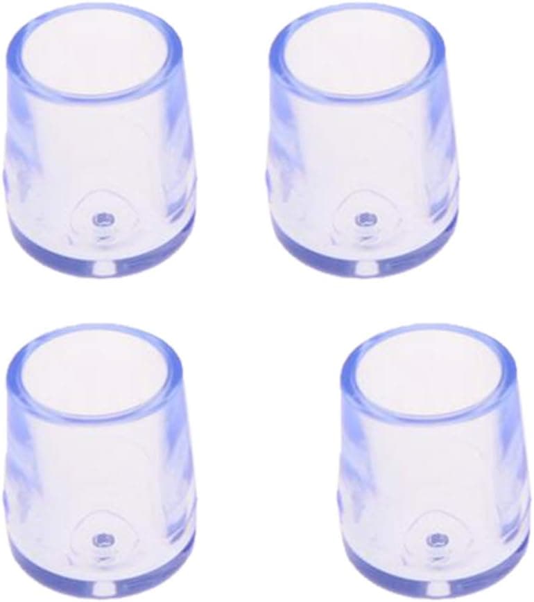 Fityle 4 Pieces Non Slip Chair Leg Round Caps, Bar Stools Floor Protectors Furniture Grippers Tips - 12.7mm (0.5 in) Dia