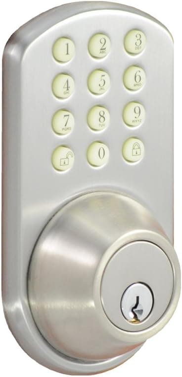 Morning Industry HF-01SN Keypad Deadbolt, Satin Nickel 8.50" x 4.70" x 4.20"