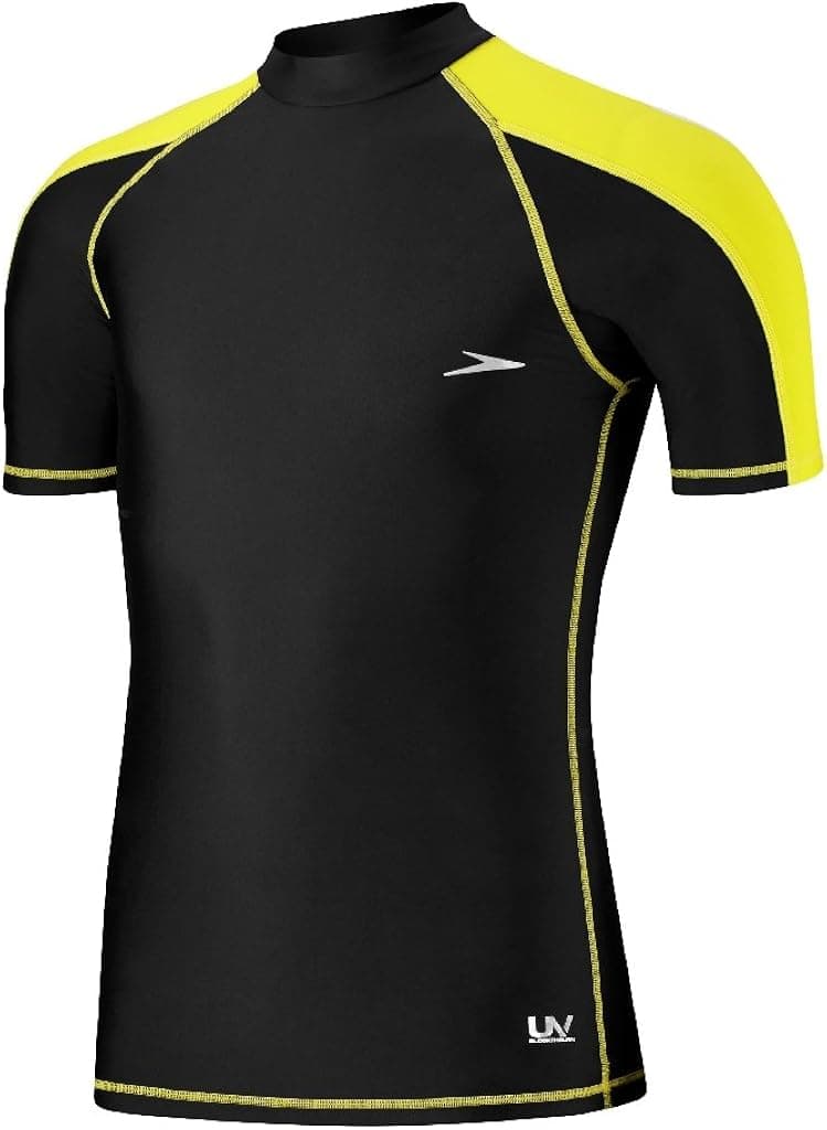 Speedo Men's UPF 50+ Fitness Short Sleeve Rashguard Swim Tee